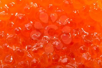 red caviar as background