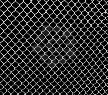 white grid on a black background