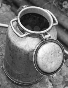 old metal canister