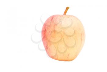 an apple on a white background
