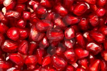 Pomegranate as a background. macro