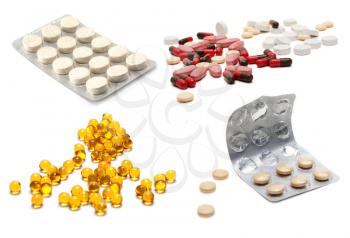 Royalty Free Photo of a Bunch of Pills