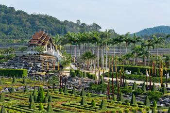 Oriental-style gazebo, park Nong Nooch Pattaya, Thailand