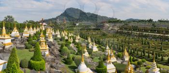 Panorama Nong Nooch Garden in Pattaya, Thailand