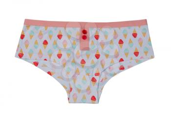 Colored women panties, isolate on a white background