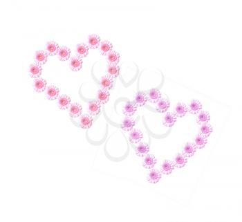 Royalty Free Photo of Floral Hearts