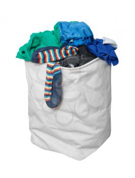 Royalty Free Photo of a Basket of Laundry