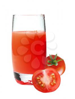 Royalty Free Photo of a Glass of Tomato Juice