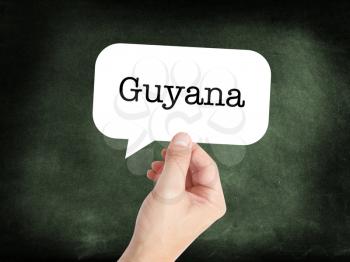 Guyana concept in a speech bubble