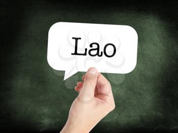 Lao concept in a speech bubble