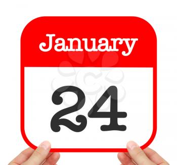 January 24 written on a calendar