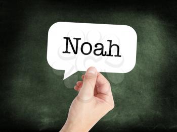 Noah written in a speechbubble 