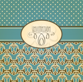 Royalty Free Clipart Image of an Invitation 