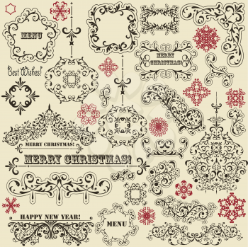 Royalty Free Clipart Image of a Christmas Background