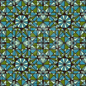 Vector Seamless Mosaic Pattern. Traditional Maroccan Style