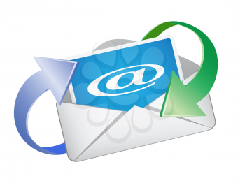 Royalty Free Clipart Image of an Email Icon