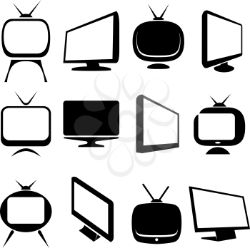 Royalty Free Clipart Image of TV Screens