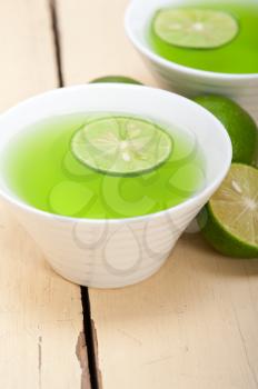 fresh and healthy green lime lemonade macro closeup 