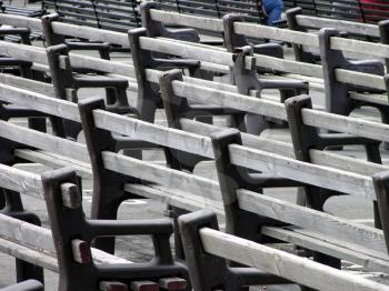 Royalty Free Photo of Wooden Benches