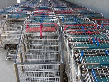 Royalty Free Photo of Shopping Carts