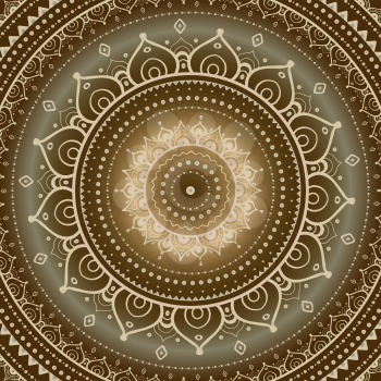 Vector vintage background. Mandala Indian decorative pattern. 