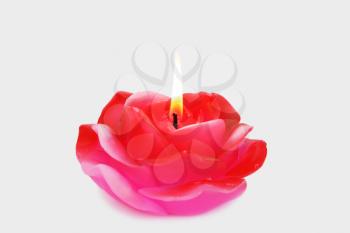 Royalty Free Photo of a Rose Candle