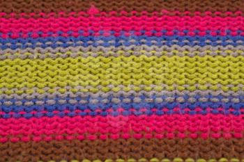 Knitted cloth background closeup picture.