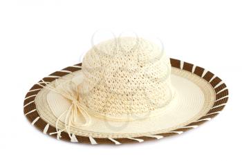 Summer hat isolated on white background.