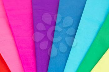 Colorful crepe papers texture as a background.