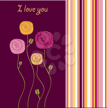 i love you - valentine card