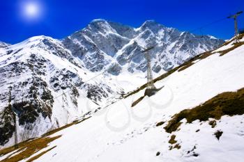 Beautiful view of mountains in the Elbrus area.Europe 