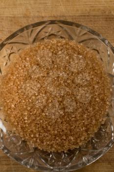 Brown Sugar In A Glass Bowl