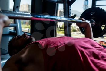 Weightlifter On Benchpress