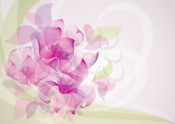 flower-background vector design element 10 EPS