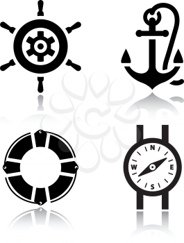 Set of travel icons, vector illustration