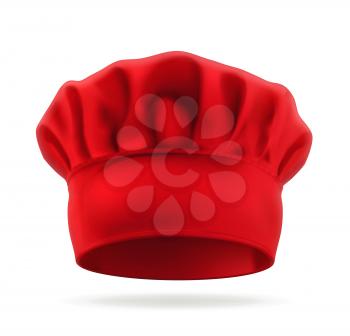 Red chef hat vector