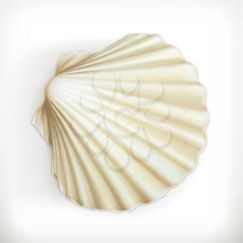 Seashell, vector icon