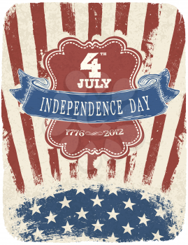 Independence Day Celebration Poster. Vector illustration, EPS 10
