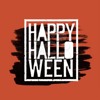 Happy Halloween. Holiday logotype