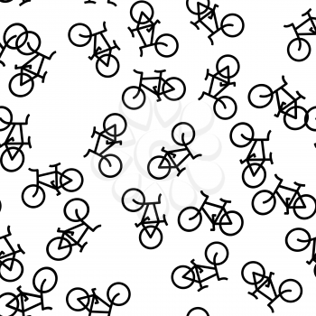 Bicycle seamless pattern. Vector illustration background