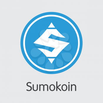 Vector Sumokoin Crypto Currency Coin Symbol. Mining, Coin, Exchange. Vector Colored Logo of SUMO.