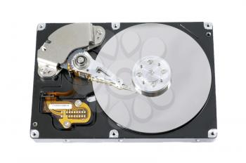Hard disc isolated on a white background