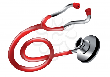 stethoscope siolated on a white background. 10 EPS
