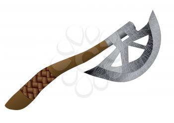 throwing axe isolated on a white background