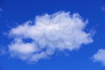 Beautiful white clouds on blue sky background