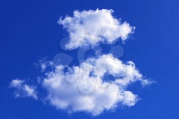 Beautiful white clouds on blue sky background