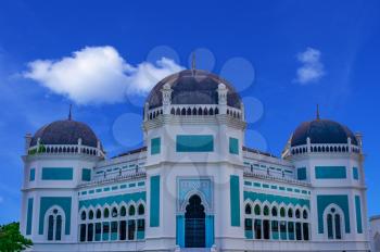 Great Mosque of Medan, Sumatra, Indonesia, Southeast Asia. Built in 1906.