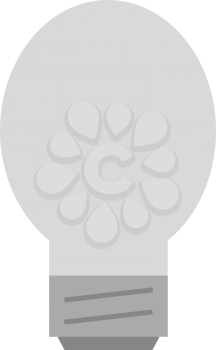 Vector grey light bulb.