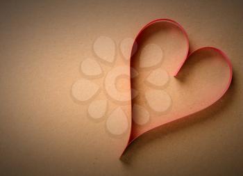  Valentine's Day. heart on a wooden background