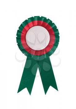 Award ribbon isolated on a white background, Bangladesh